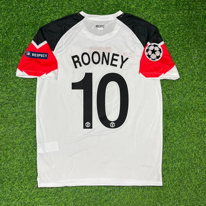 Wayne Rooney #10 Manchester United 2011 Champions League Final White Football Jersey