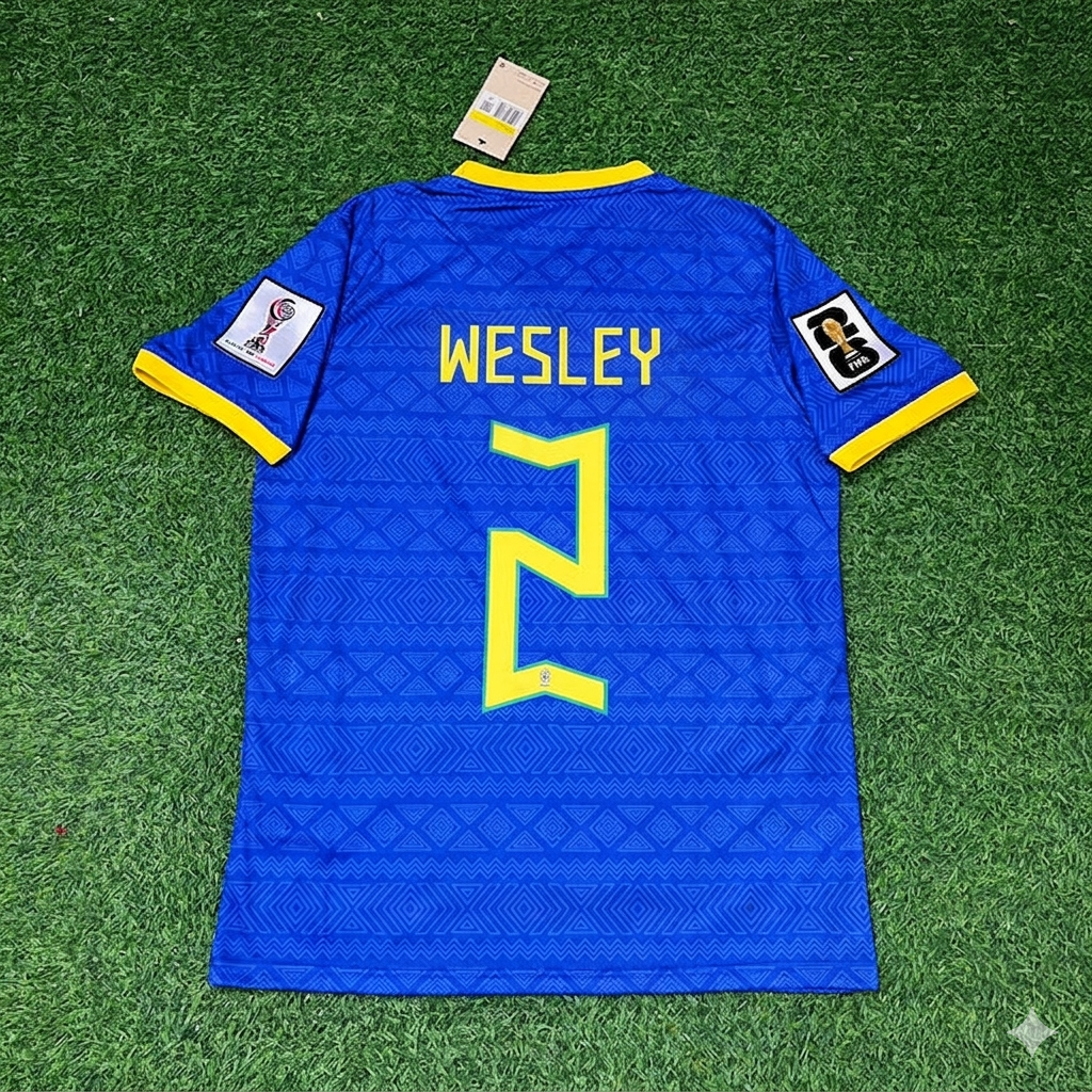 Wesley 2- Brazil 2026 World Cup Blue New Season Football Jersey