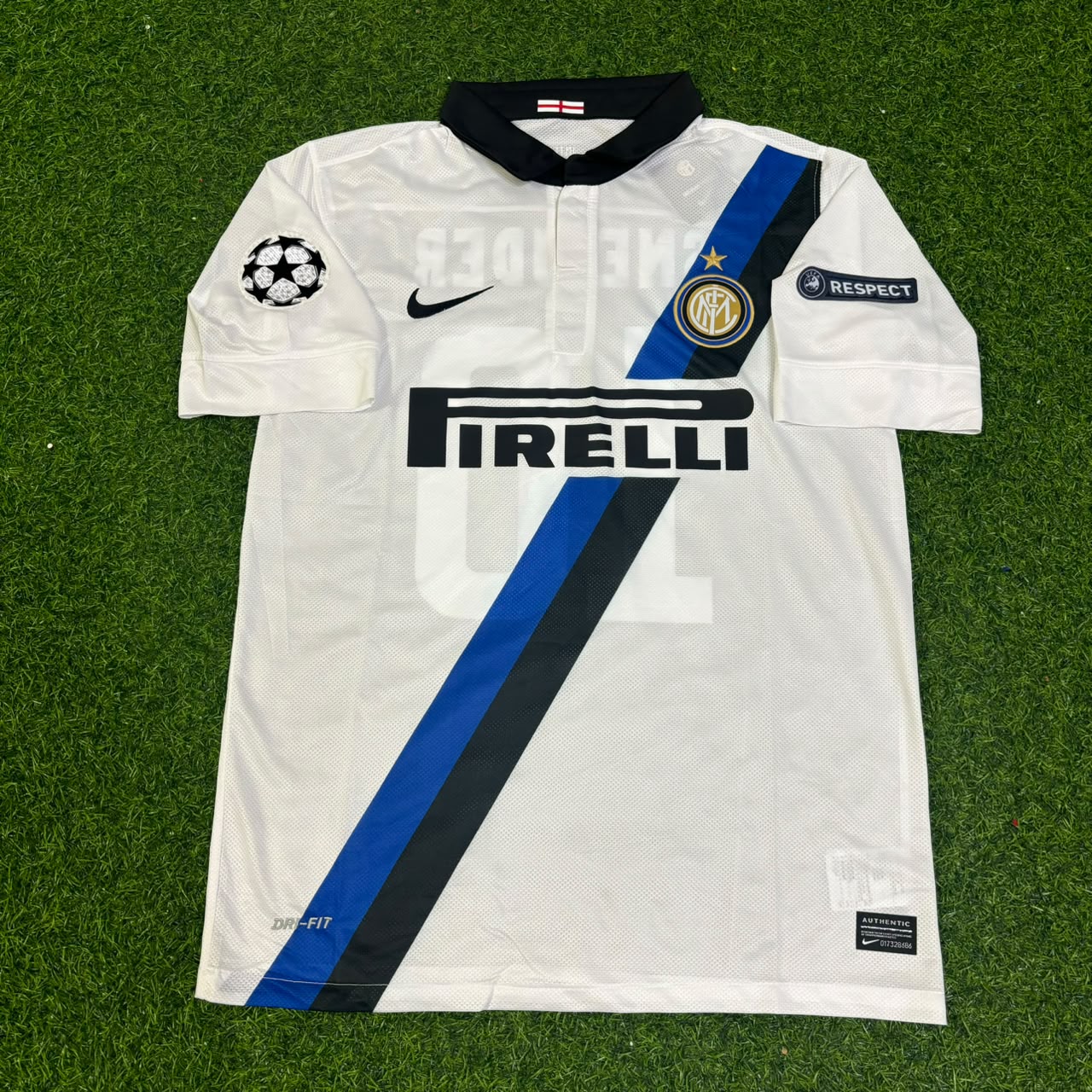 Wesley Sneijder - Inter 2011/2012 White Away Jersey Trikot Maillot Maglia Soccer Shirt