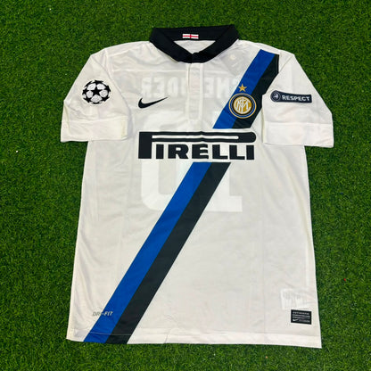 Wesley Sneijder - Inter 2011/2012 White Away Jersey Trikot Maillot Maglia Soccer Shirt