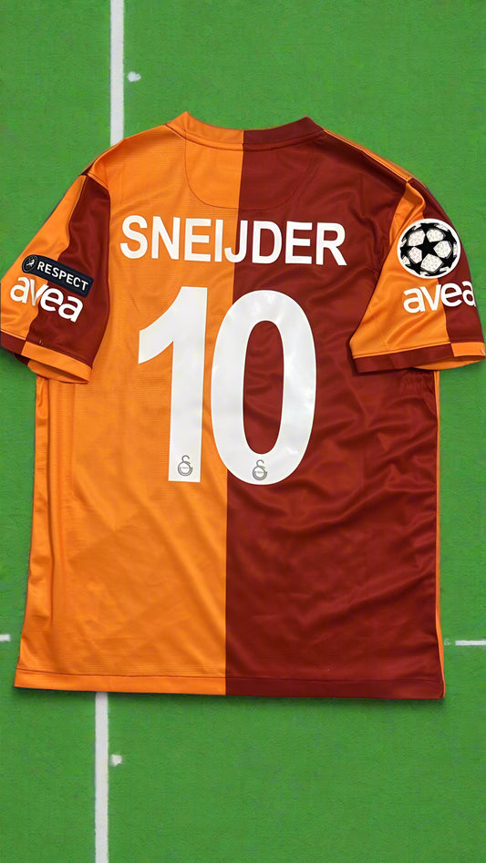 Wesley Sneijder 10 Galatasaray Retro 12/13 Formasi Home Jersey Trikot Maillot