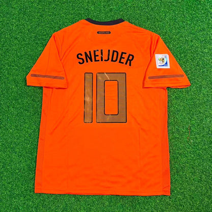 Wesley Sneijder Netherlands 2010 World Cup Final Retro Football Jersey