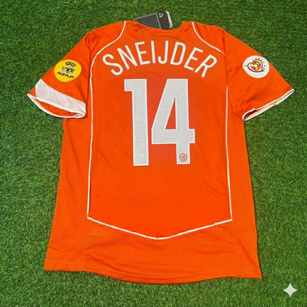 Wesley Sneijder Niederlande EURO 2004 Home Retro Jersey Trikot