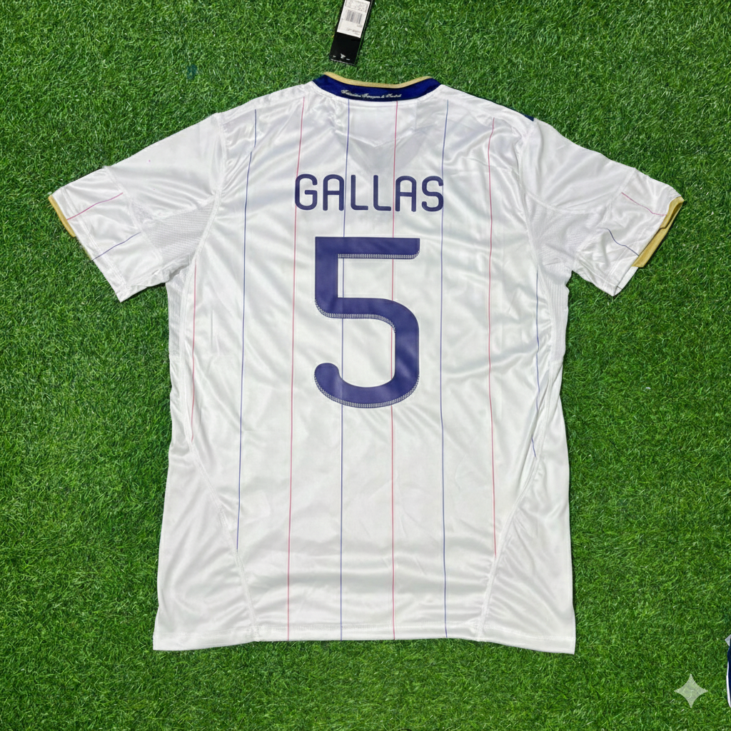 William Gallas France EURO 2004 Retro Football Jersey Kit