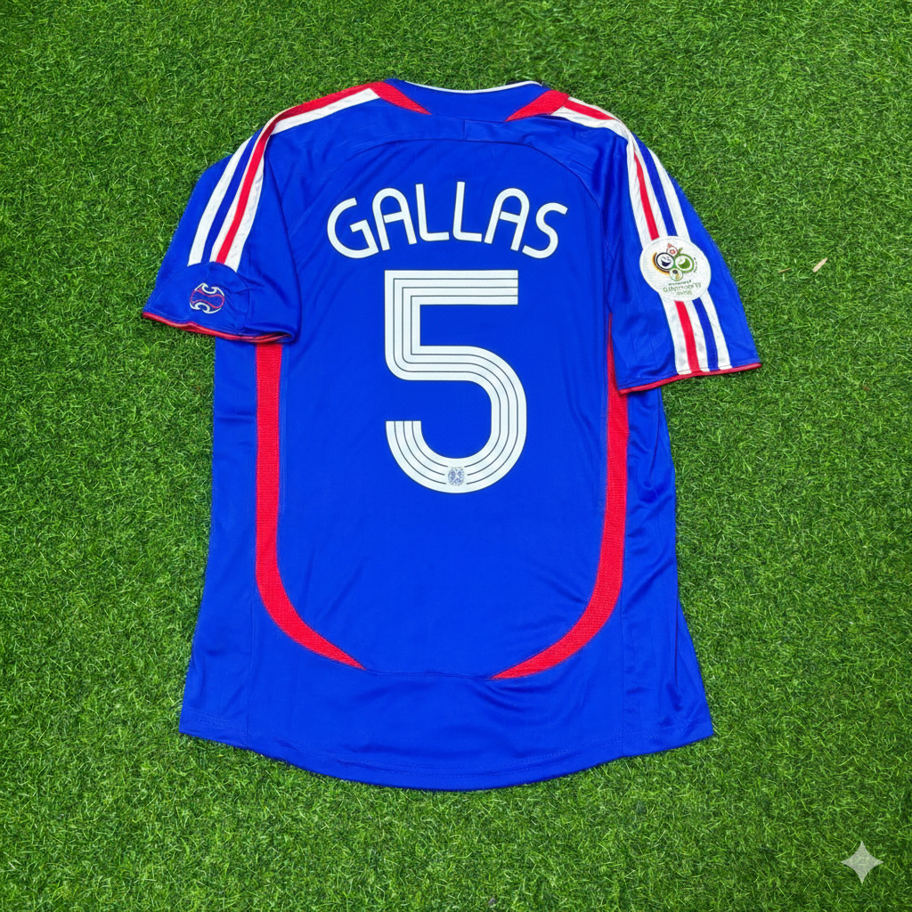 William Gallas France 2006 World Cup Blue Retro Kit – | Trikot | Maillot Soccer Shirt