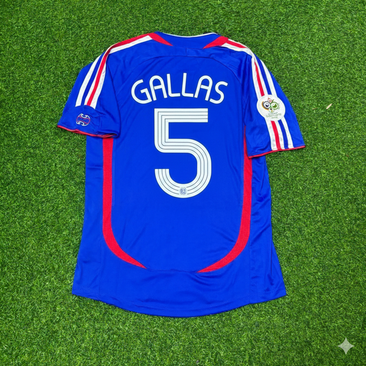 William Gallas France 2006 World Cup Blue Retro Kit – | Trikot | Maillot Soccer Shirt
