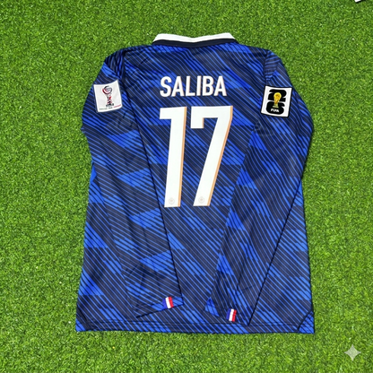 William Saliba #17 France 2026 World Cup Home Long Sleeve Football Jersey