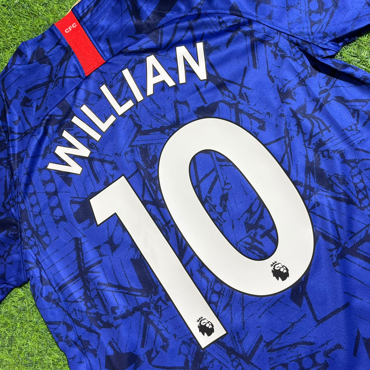 Willian #10 Chelsea 2019 2020 Blue Retro Kit Jersey Trikot Maglia Maillot Soccer Shirt