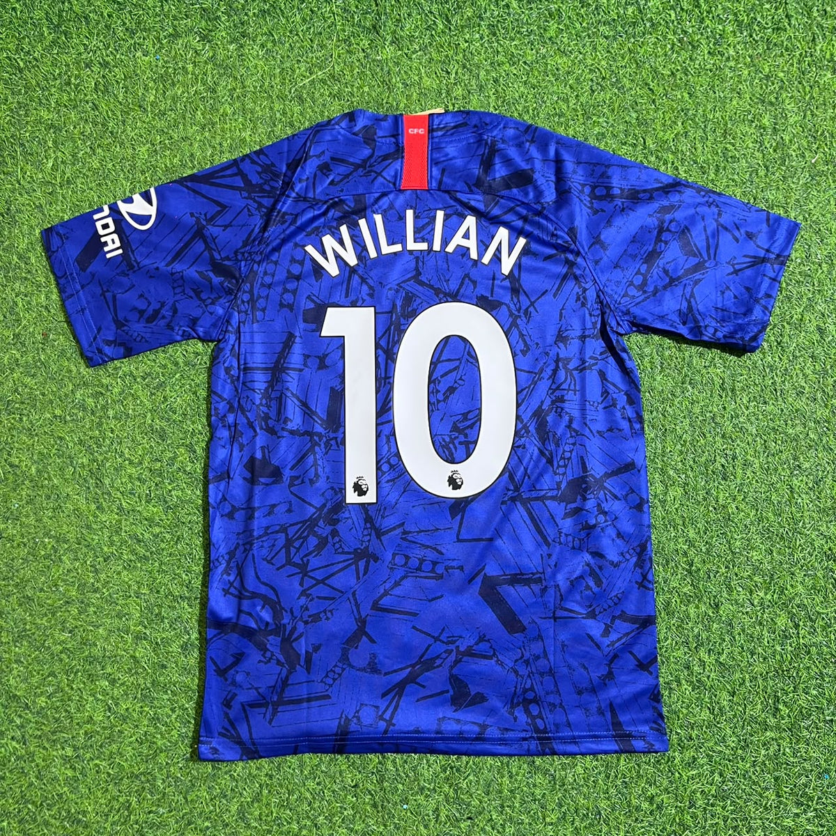 Willian #10 Chelsea 2019 2020 Blue Retro Kit Jersey Trikot Maglia Maillot Soccer Shirt