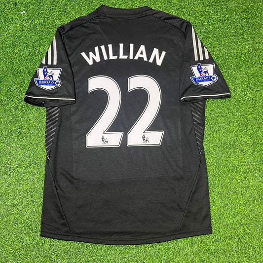 Willian Chelsea 2013-14 Black Retro Football Jersey Kit