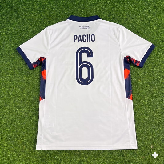 Willian Pacho #6 Ecuador 2026 World Cup White Football Jersey