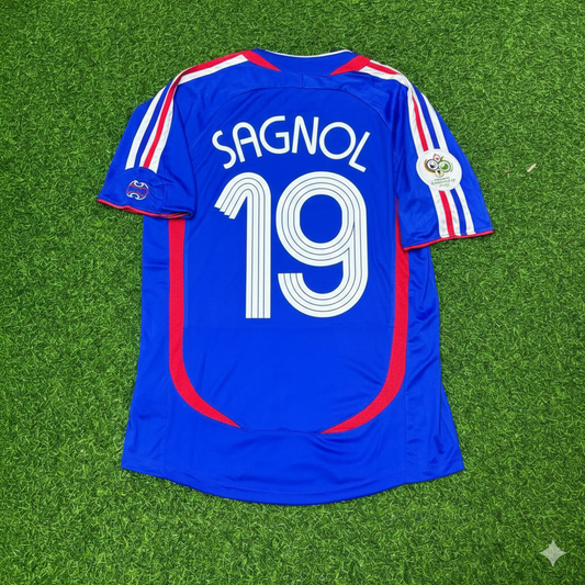 Willy Sagnol France 2006 World Cup Blue Retro Kit – | Trikot | Maillot Soccer Shirt