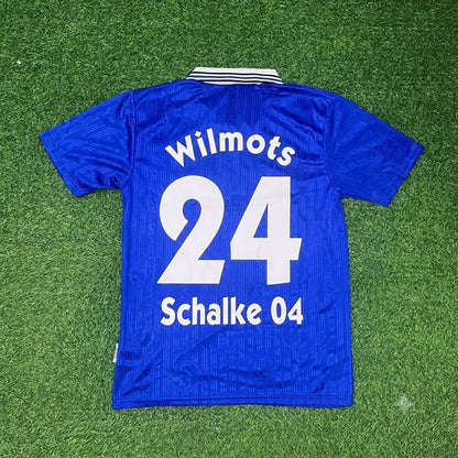 Marc Wilmots Schalke 04 1996-1997 Heim Retro Fußballtrikot