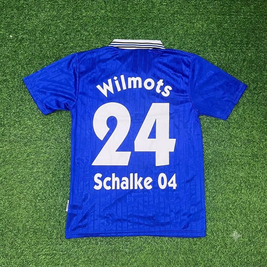 Marc Wilmots Schalke 04 1996-1997 Heim Retro Fußballtrikot
