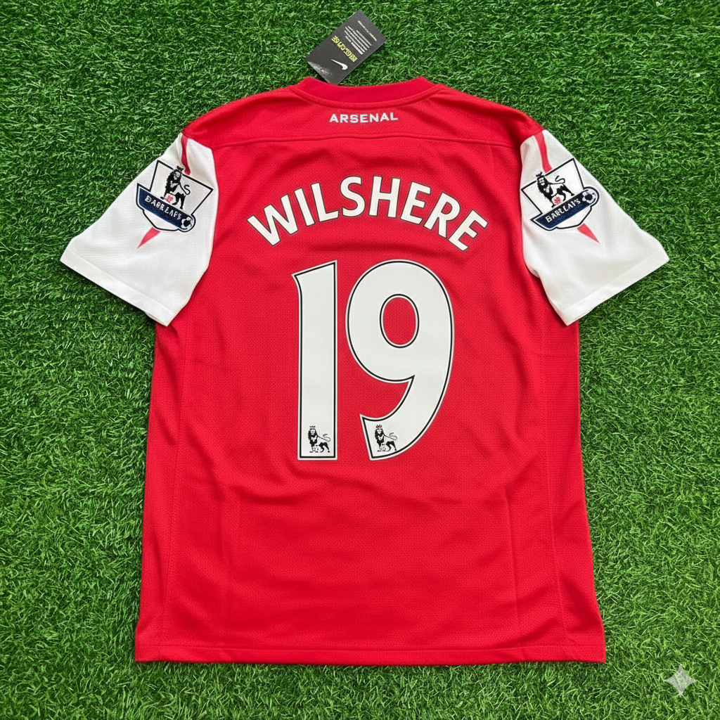 Jack Wilshere Arsenal 2011-2012 Retro Kit Jersey Trikot Maglia Soccer Shirt
