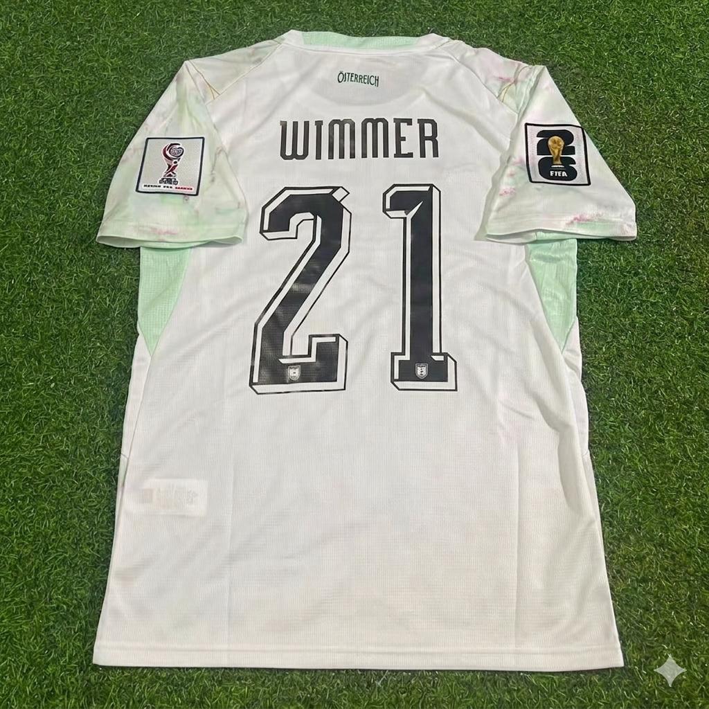 Patrick Wimmer Austria White 2026 World Cup Football Jersey