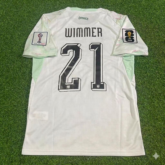 Patrick Wimmer Austria White 2026 World Cup Football Jersey
