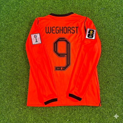 Wout Weghorst #9 Netherlands 2026 World Cup Home Long Sleeve Football Jersey