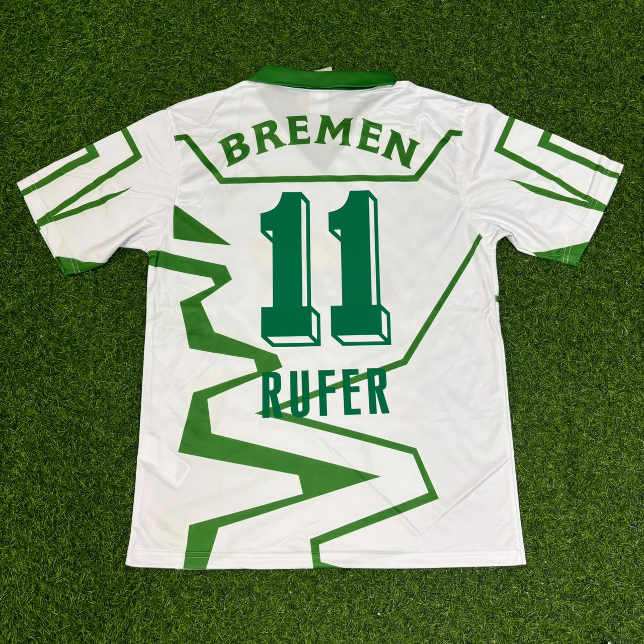 Wynton Rufer Werder Bremen 1993/94 Home Retro Football Jersey