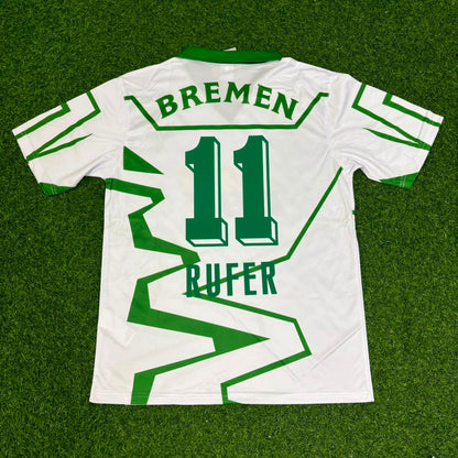 Wynton Rufer Werder Bremen 1993/94 Home Retro Football Jersey