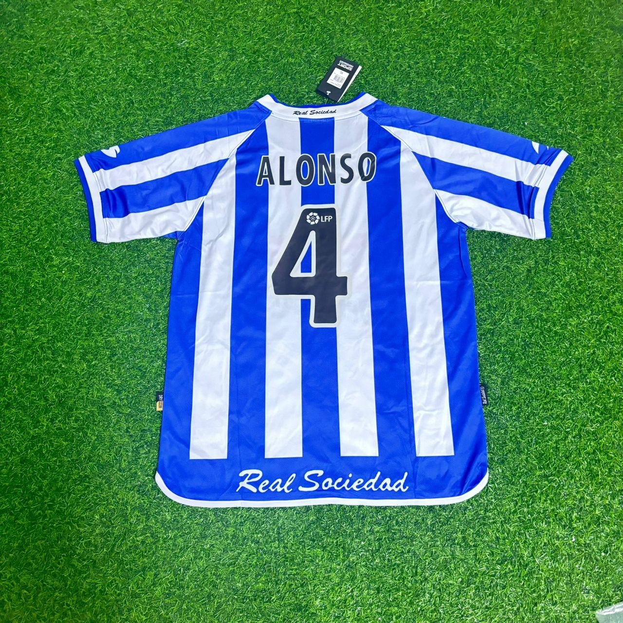 Xabi Alonso Real Sociedad 2002/2003 Retro Football Jersey