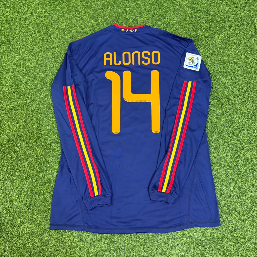 Xabi Alonso - Spain 2010 World Cup Final Retro Jersey Trikot