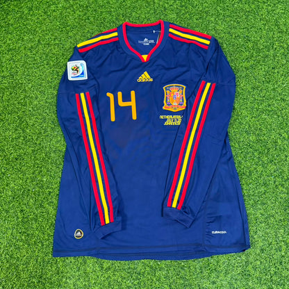 Xabi Alonso - Spain 2010 World Cup Final Retro Jersey Trikot