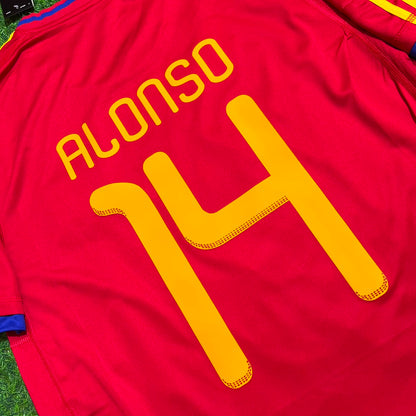 Xabi Alonso 14 – Spain 2010 World Cup Retro Kit Jersey – | Trikot | Maillot Soccer Shirt
