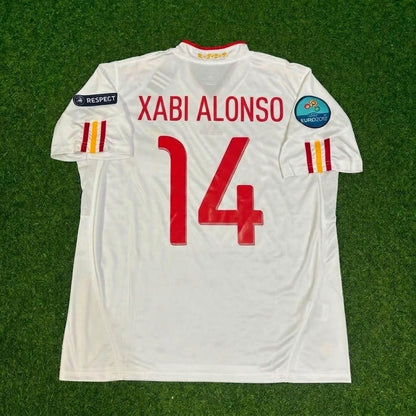 Xabi Alonso Spain EURO 2012 Final Retro Football Jersey Kit