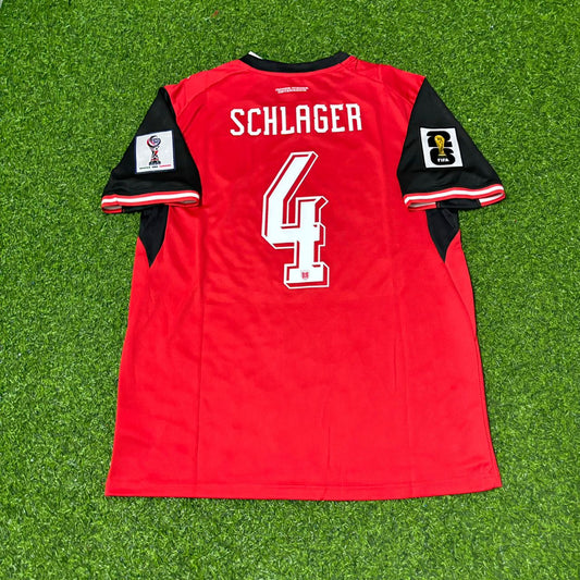 Xaver Schlager 4- Austria 2026 World Cup Kit Jersey Trikot Maillot
