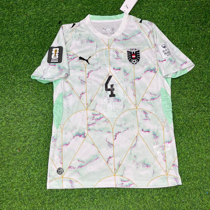 Xaver Schlager Austria White 2026 World Cup Football Jersey