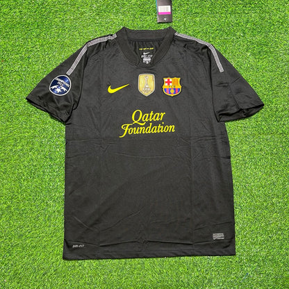 Xavi Barcelona 2011-2012 Black Retro Football Jersey Trikot