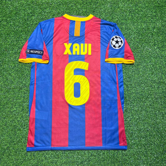Xavi Barcelona 2011 London Final Jersey Trikot Maillot Soccer Shirt