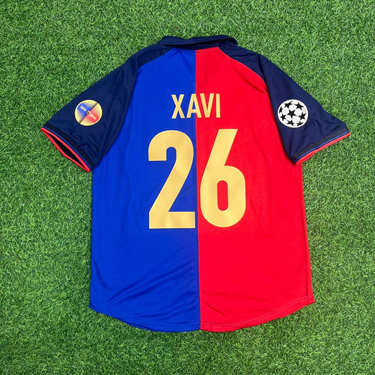Xavi Hernandez 26 – Barcelona 1998/1999 Retro-Trikot – | Trikot | Maillot-Fußballtrikot