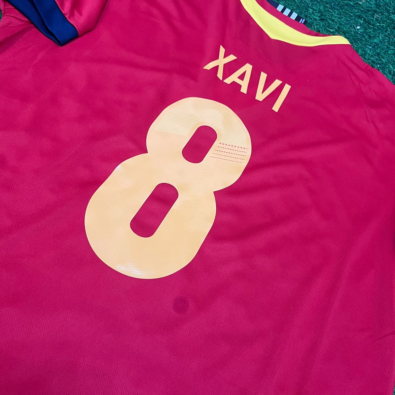 Xavi Hernandez Spain 2013 Confederations Cup Retro Jersey Trikot