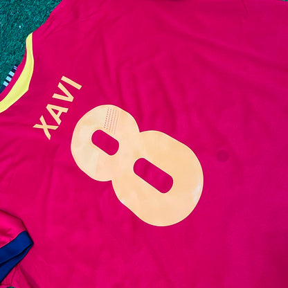 Xavi Hernandez Spain 2013 Confederations Cup Retro Jersey Trikot