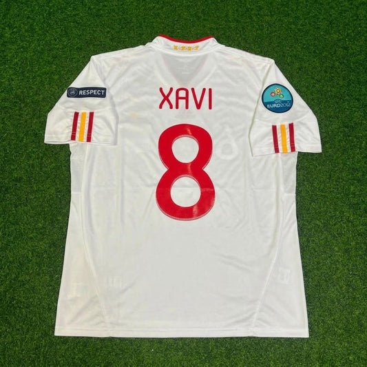 Xavi Hernandez Spain EURO 2012 Final Retro Football Jersey Kit