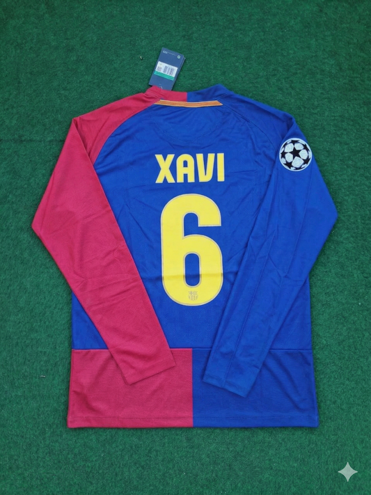 Xavi Hernandez Barcelona 2009 Champions League Final Retro Jersey