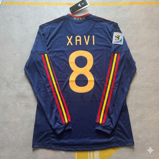 Xavi Hernandez - Spain 2010 World Cup Final Retro Jersey Trikot
