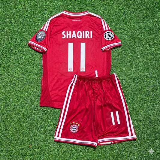 Xherdan Shaqiri #11 Bayern Munich 2013 Champions League Final Kids Retro Kit