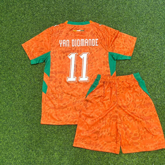 Yan Diomande Ivory Coast World Cup 2026 Kids Kit Football Jersey Trikot Maillot