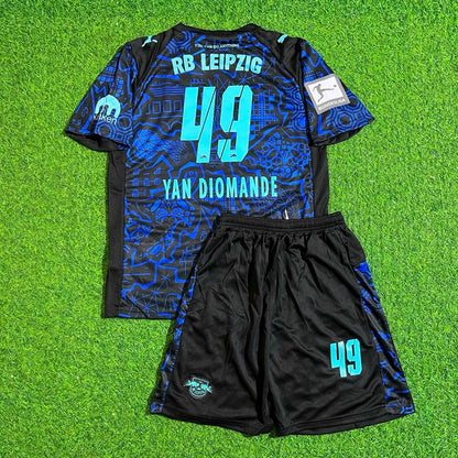 Yan Diomande #49 RB Leipzig New Season Kids Football Jersey