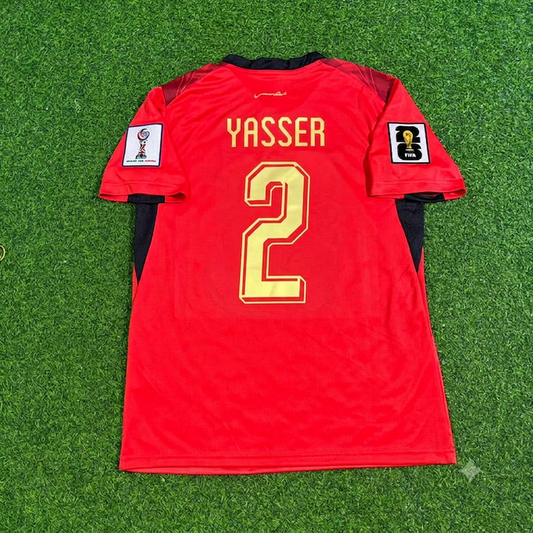 Yasser Ibrahim Egypt 2026 World Cup Home Football Jersey