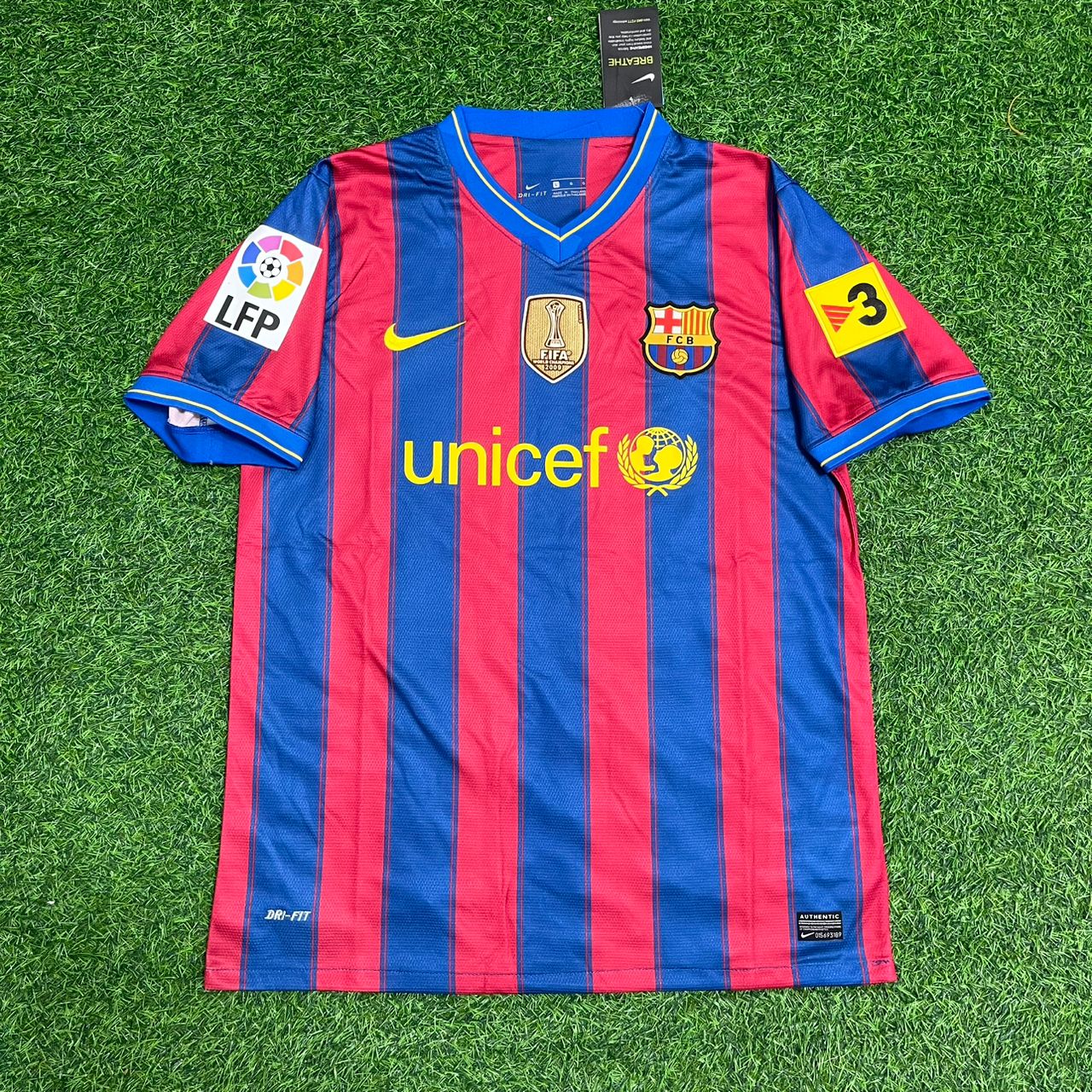 Yaya Toure 24 - Barcelona Home 2009/2010 Retro Kit Jersey Maillot Trikot Soccer Shirt