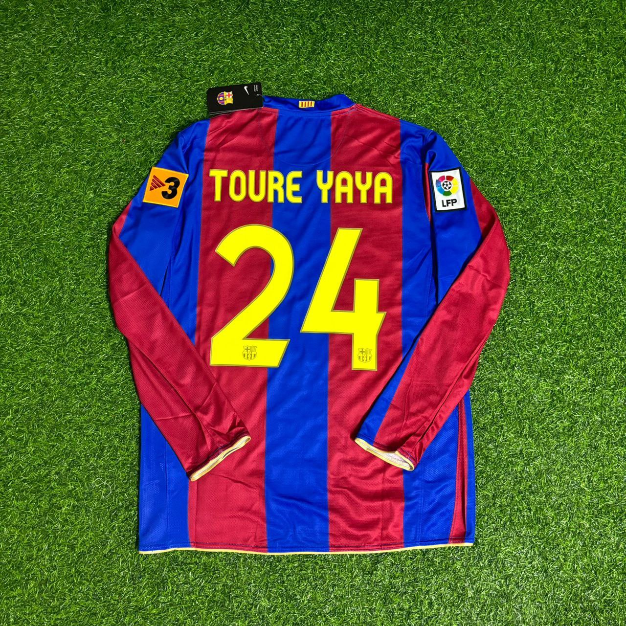 Yaya Toure Barcelona 2007 Retro Football Jersey