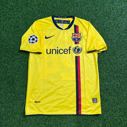 Yaya Touré Barcelona 2008-2009 Yellow Retro Football Jersey
