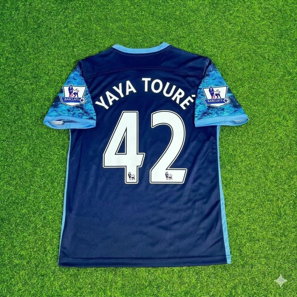 Yaya Touré 42- Manchester City 2016 2017 Season Retro Jersey Maillot Trikot Maglia