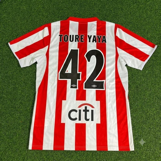 Yaya Toure Olympiacos Special Retro Home Football Jersey Trikot Maillot