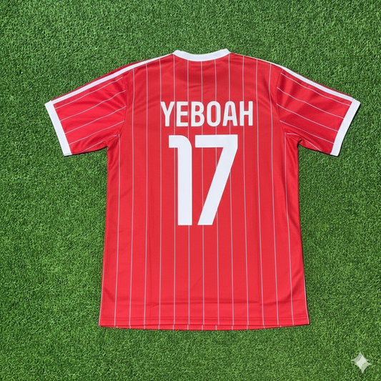 Tony Yeboah Hamburger SV Rotes Heimtrikot Retro Fußballtrikot