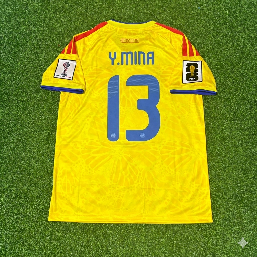 Yerry Mina Colombia 2026 World Cup Football Jersey Kit